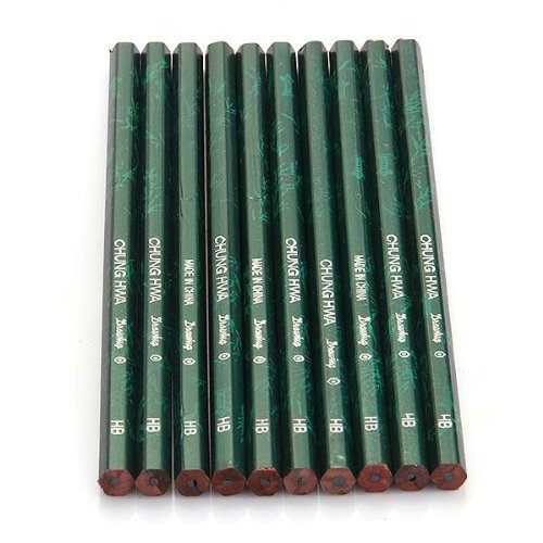 10 Hexagonal degree of hardness scale HB pencil for school Office LW eBay